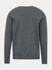 Jack&Jones Tmavě modrý žíhaný basic svetr Jack & Jones Basic XXL