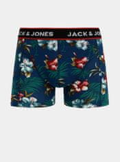 Jack&Jones Sada tří boxerek v modré a černé barvě Jack & Jones Flower XL