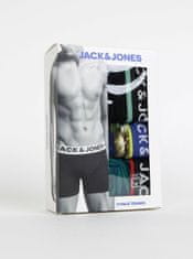 Jack&Jones Sada tří boxerek v modré a černé barvě Jack & Jones Flower XL