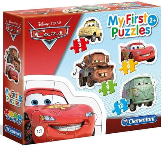 Clementoni Moje první puzzle Auta 4v1 (3,6,9,12 dílků)