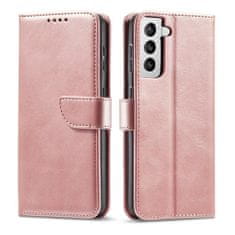 OEM Magnet Case elegantní knížkové pouzdro na Samsung Galaxy S22 PLUS 5G pink