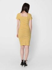 ONLY Žluté pruhované basic šaty ONLY Fiona L