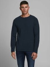 Jack&Jones Tmavě modrý pánský basic svetr Jack & Jones Ehill S