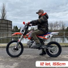 Leramotors Pitbike by APOLLO JAGUAR 125ccm 17“/14“ E-START - červená NOVÝ FACELIFT 