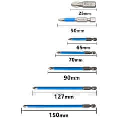 Netscroll 7-dílná sada magnetických vrtáků, ScrewBitsMagnetic7