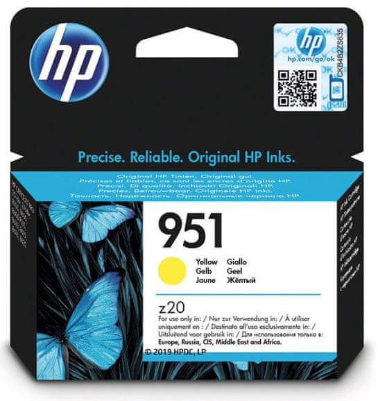 HP 951 žlutá - originální náplň (CN052AE)