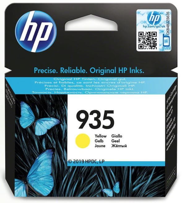 HP 935 žlutá - originální náplň (C2P22AE)