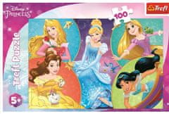 Trefl Puzzle Disney princezny: Setkání sladkých princezen 100 dílků