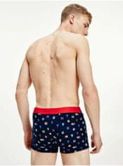 Tommy Hilfiger Tmavě modré pánské vzorované boxerky Tommy Hilfiger Underwear S