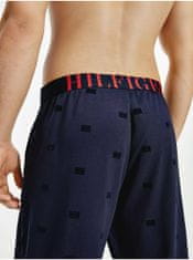 Tommy Hilfiger Tmavě modré vzorované pánské pyžamové kalhoty Tommy Hilfiger Underwear S