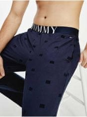 Tommy Hilfiger Tmavě modré vzorované pánské pyžamové kalhoty Tommy Hilfiger Underwear S