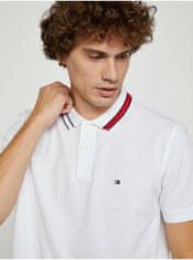 Tommy Hilfiger Bílé pánské polo triko Tommy Hilfiger Sophisticated Tipping M