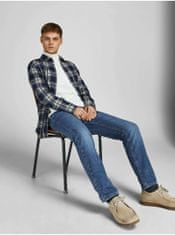 Jack&Jones Modré slim fit džíny Jack & Jones Mike 31/32