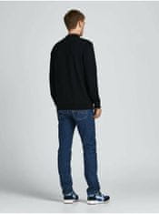 Jack&Jones Černý basic svetr se stojáčkem Jack & Jones Basic L