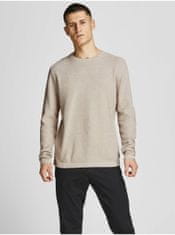 Jack&Jones Béžový svetr Jack & Jones Gustav XXL