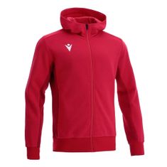 Macron TRUMPET FULL LENGTH ZIP HOODIE RED/DRED, TRUMPET FULL LENGTH ZIP HOODIE RED/DRED | 91820200 | M