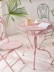 Beliani Sada 2 židlí růžová ALBINIA