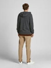 Jack&Jones Tmavě šedá basic mikina s kapucí Jack & Jones Hill Knit S