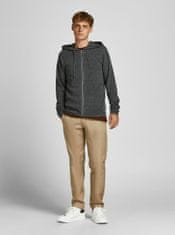 Jack&Jones Tmavě šedá basic mikina s kapucí Jack & Jones Hill Knit S