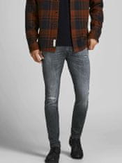 Jack&Jones Tmavě šedé skinny fit džíny Jack & Jones Iliam 29/32