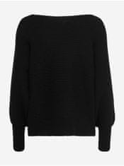 ONLY Černý dámský žebrovaný svetr s netopýřími rukávy ONLY Adaline XL