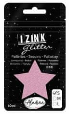 Aladine Třpytky Aladine Izink glitter 60 ml vel. S - rose pastel pastelková růžová