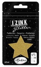 Aladine Třpytky Aladine Izink Glitter 60 ml vel. S - dore froid studená zlatá