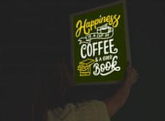 Traiva Svítící obraz - Retro Coffee and Book formát A4 - Kód: 04927
