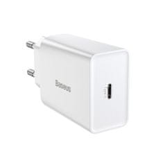 BASEUS Speed Mini síťová nabíječka 1C PD 20W 3A, bíla