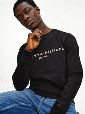 Tommy Hilfiger Černá pánská mikina Tommy Hilfiger Tommy Logo XXL