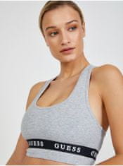 Guess Světle šedá sportovní podprsenka Guess XS