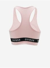 Guess Světle růžová sportovní podprsenka Guess S