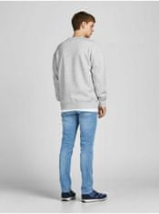 Jack&Jones Světle šedá žíhaná mikina Jack & Jones Copenhagen XXL