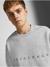 Jack&Jones Světle šedá žíhaná mikina Jack & Jones Copenhagen XXL