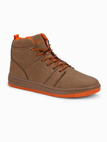 OMBRE Ombre Pánské sneakers boty T311 - camel - 42