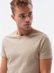 OMBRE Ombre Pánské tričko bez potisku S1370 - teplý šedá - XXL