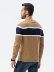 OMBRE Ombre Pánský svetr E190 - camel - XXL