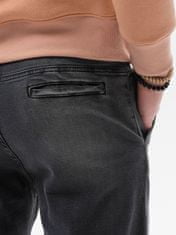 OMBRE Ombre Pánské riflové kalhoty P1077 - černá - XL