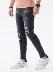 OMBRE Ombre Pánské riflové kalhoty P1078 - černá - XL