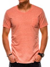 OMBRE Pánské tričko bez potisku S1045 - oranžová - S