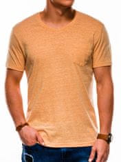 OMBRE Pánské tričko bez potisku S1045 - žlutá - S