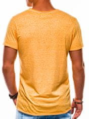 OMBRE Pánské tričko bez potisku S1051 - žlutá - S