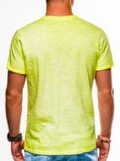 OMBRE Pánské tričko bez potisku S1053 - žlutá - S