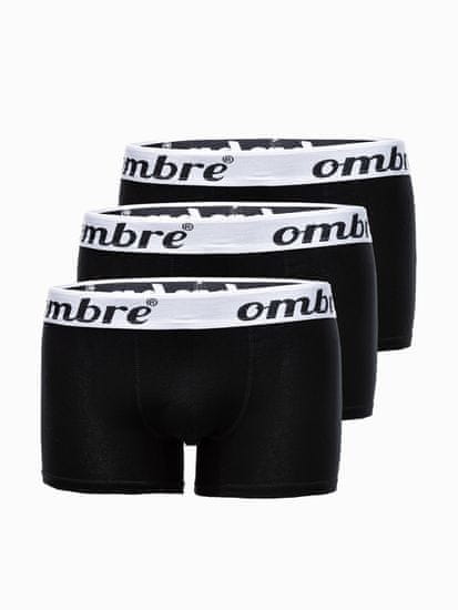 OMBRE Pánské boxerky Kay černá 3 pack