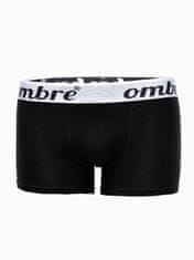 OMBRE Ombre Pánské boxerky U159 - černá balení tří kusů - XXL