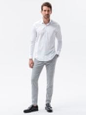 OMBRE Ombre Pánská košile s dlouhým rukávem K593 - bílá - XL