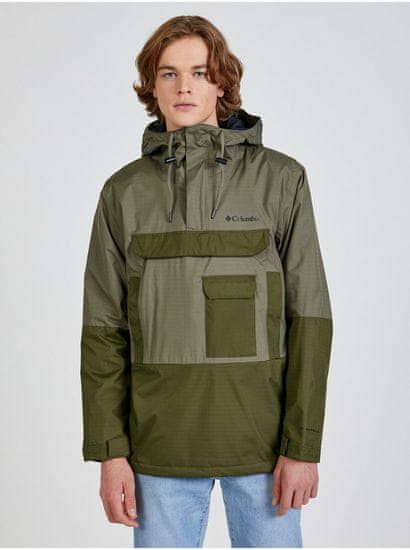 Columbia Zelený pánský zimní anorak s kapucí Columbia Buckhollow