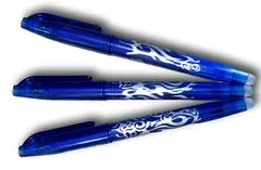 CoolCeny Gumovací pero - 3 ks - Modrá