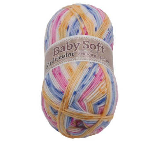 Bellatex Příze BABY SOFT multicolor