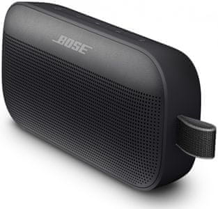 odolný minireproduktor bose flex soundlink handsfree mikrofon Bluetooth technologie bose connect usb c nabíjení handsfree mikrofon skvělý zvuk positioniq odolný vodě a prachu